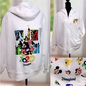 🔥🔥 DisneyParks Disneyland 2020 Hoodie Sweatshirt Jumper Zip-up jacket Size 1X
